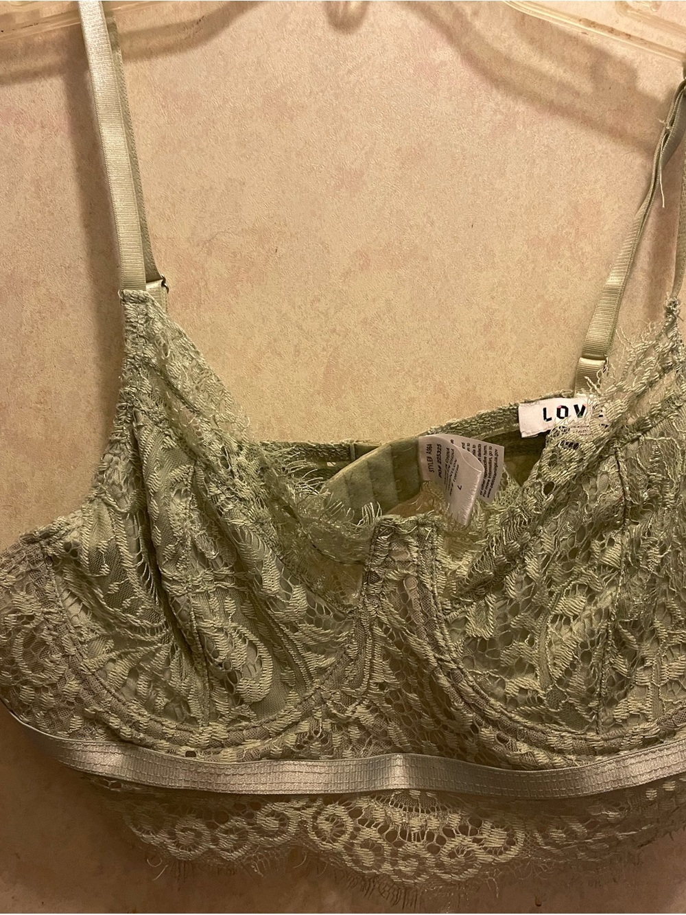 love J Lace Bralette in Sage